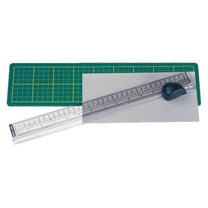 Alco - Schneidelineal mit Matte 38x10cm, Schnittkante bis 33cm