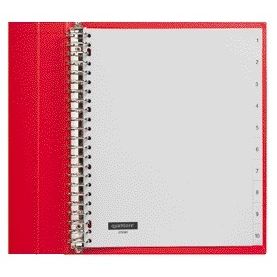 Quantore -  Tabbladen 23-gaats 1-10 genummerd extra breed PP | 25 stuks