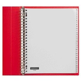 Quantore - Onglets 23 trous numérotés 1-31 extra large PP | 5 pièces