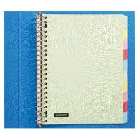 Quantore - Onglets 23 trous carton assorti 10 pièces