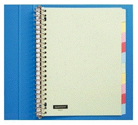 Quantore - Onglets 23 trous carton assorti 10 pièces | 25 pièces