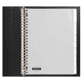 Quantore - Languettes 23 trous 5 pièces avec fenêtre gris PP | 25 pièces