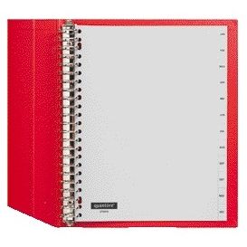 Quantore - Onglets 23 trous 12 pièces avec mois gris PP