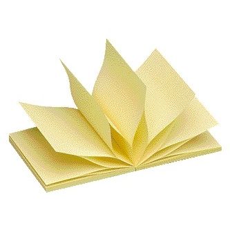 Quantore - Bloc-notes Z-Note 76x76mm jaune | 120 pièces