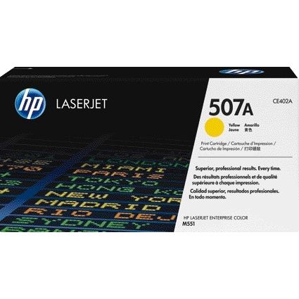 HP - toner 507A, 6 000 pages, OEM CE402A, jaune
