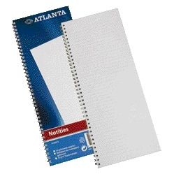 Atlanta - Notizbuch Djois Single 330x135mm 100 Seiten blau | 5 Stück