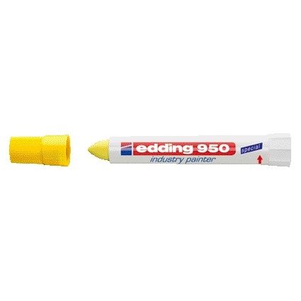 Edding - Feutre 950 marqueur à pâte rond 10mm jaune | 10 pièces