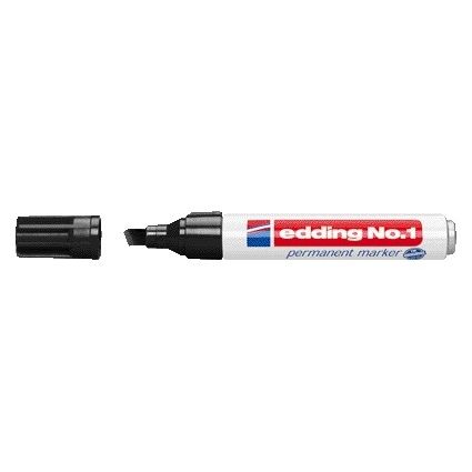 Edding -  Viltstift  1 schuin 1-5mm zwart