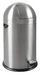 EKO - Abfallbehälter Kickcan 33 Liter mattierter Edelstahl