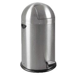 EKO - Poubelle Kickcan 33 litres inox mat