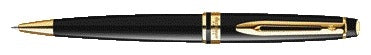 Waterman - Stylo bille Expert laqué noir GT medium