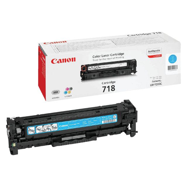 Canon - Tonercartridge Canon 718 Bleu