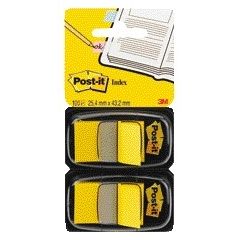 Post-it -  Indextabs  680 25.4x43.2mm duopack geel