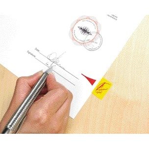 Post-it - Registerreiter 68031 hier in Gelb unterzeichnen