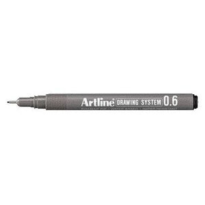 Artline - Technischer Fineliner 0,6 mm schwarz