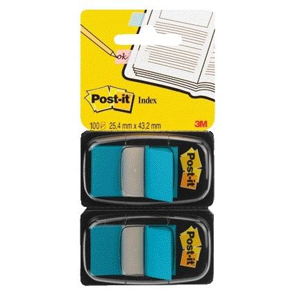 Post-it - Karteireiter 680 25,4x43,2mm Duopack blau