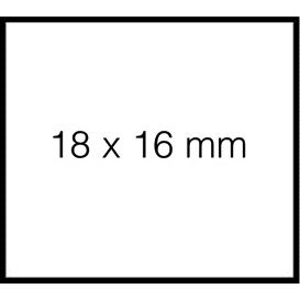 Sato - Etiquette de prix 18x16mm Duo 16 amovible blanc | 50 pièces