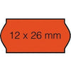 Sato - Etiquette de prix 12x26mm Samark permanent fluoro rouge 1500 pièces