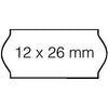 Open-Data - Etiquette de prix 12x26mm C6 permanent blanc 1500 pièces