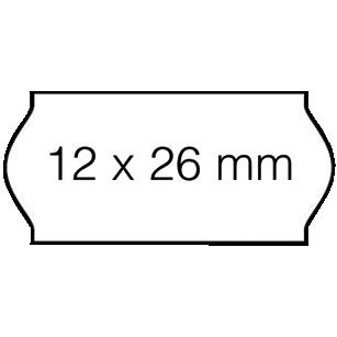 Open-Data - Etiquette de prix 12x26mm C6 amovible blanc