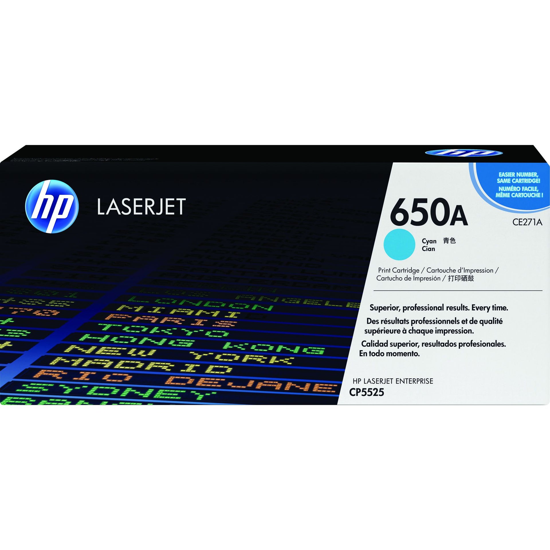 HP -  650A originele cyaan LaserJet tonercartridge