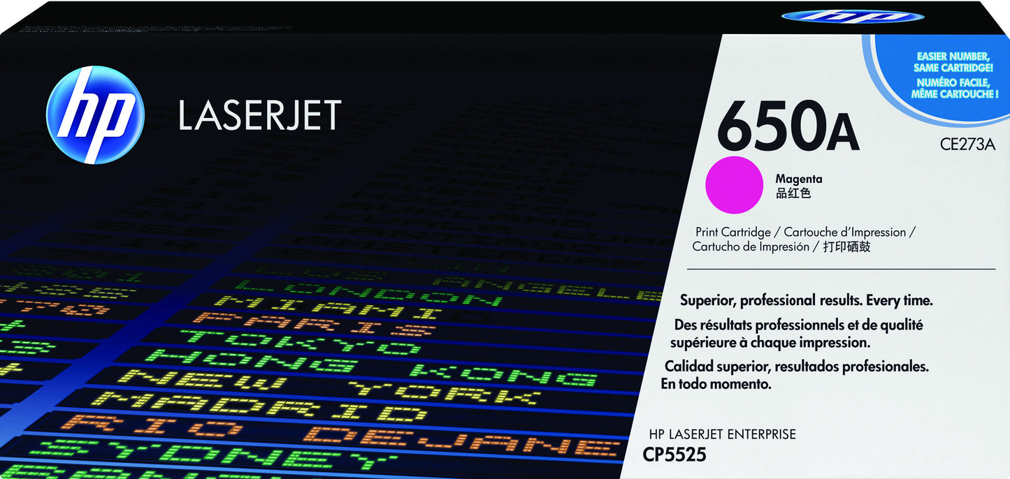 HP -  650A originele magenta LaserJet tonercartridge