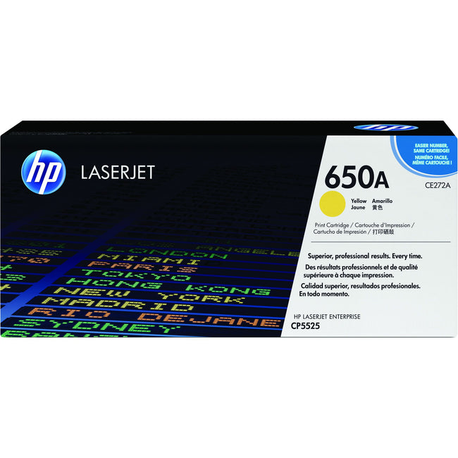 HP - Cartouche toner ce272a 650a jaune