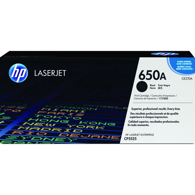 HP - Cartouche toner ce270a 650a noir