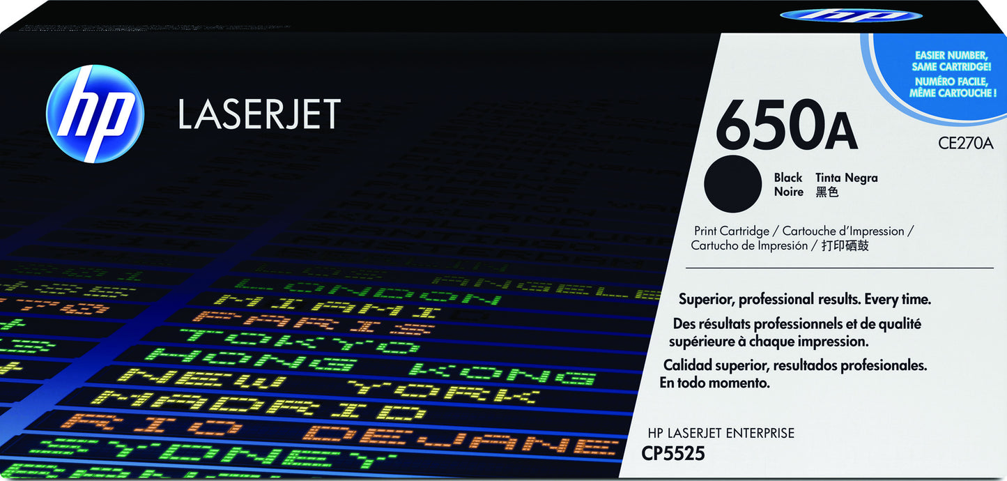 HP -  650A originele zwarte LaserJet tonercartridge