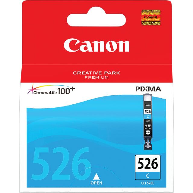 Canon - Inkcartridge CLI -526C, 462 Seiten, OEM 4541B001, Cyan