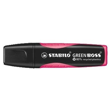 Stabilo -  Markeerstift GREEN BOSS 6070/56 roze | 10 stuks