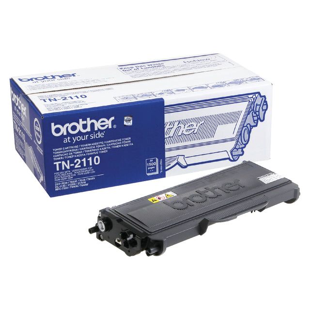 Frère - Toner, 1 500 pages, OEM TN -2110, noir