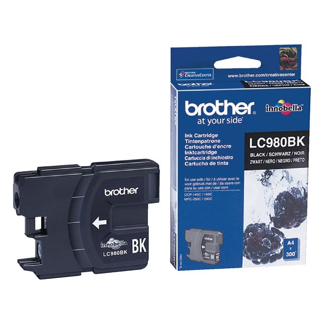 Brother - inktcartridge, 300 pagina's, OEM LC-980BK, zwart