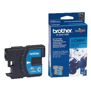Brother - Cartouche d'encre LC-980C bleue | 5 pièces