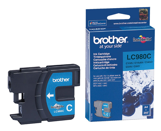 Brother - Inktcartridge brother lc-980c blauw | 5 stuks