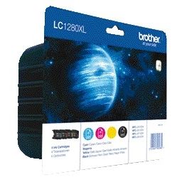Brother -  Inktcartridge LC-1280XLVALBP zwart + 3 kleuren