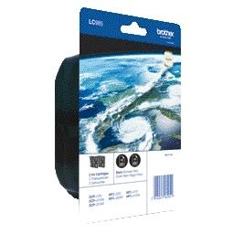 Brother -  LC985BKBP2 inktcartridge 2 stuk(s) Origineel Zwart