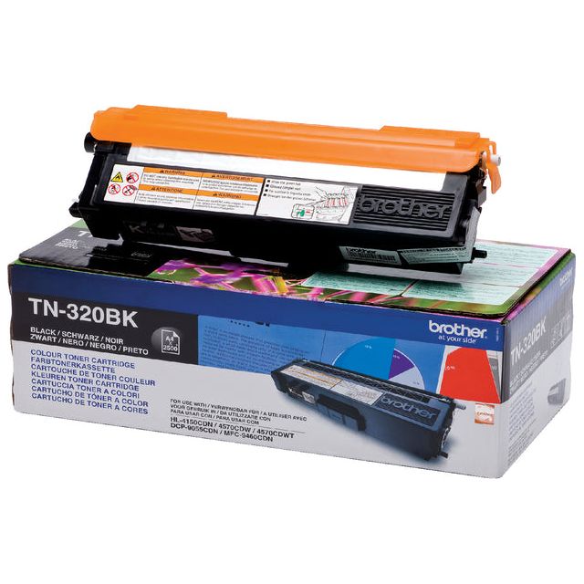 Bruder - Toner, 2.500 Seiten, OEM TN -320BK, Schwarz