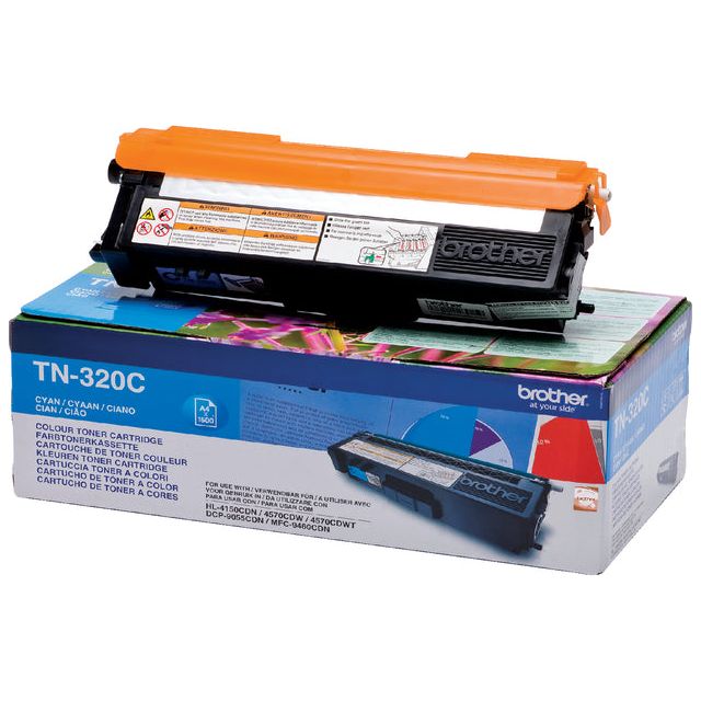 Brother - toner, 1.500 pagina's, OEM TN-320C, cyaan