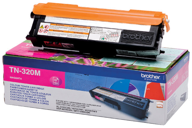 Frère - Toner, 1 500 pages, OEM TN320M, Magenta