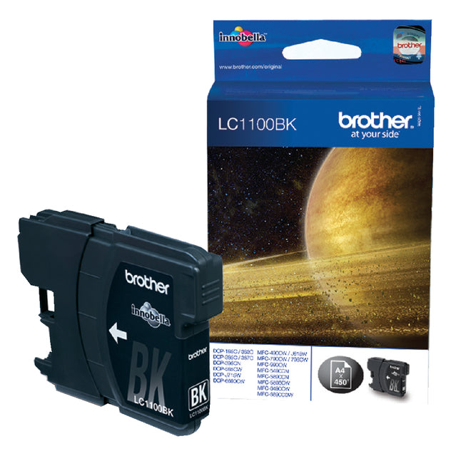 Frère - Inkcartridge Brother LC -1100BK Black | 5 pièces