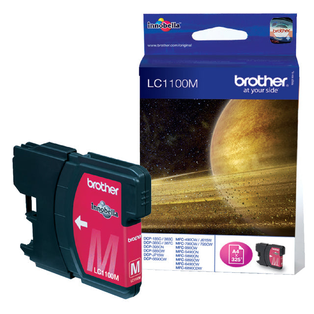 Frère - Inkcartridge Brother LC -1100m Red