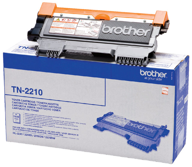 Frère - Toner, 1 200 pages, OEM TN -2210, noir