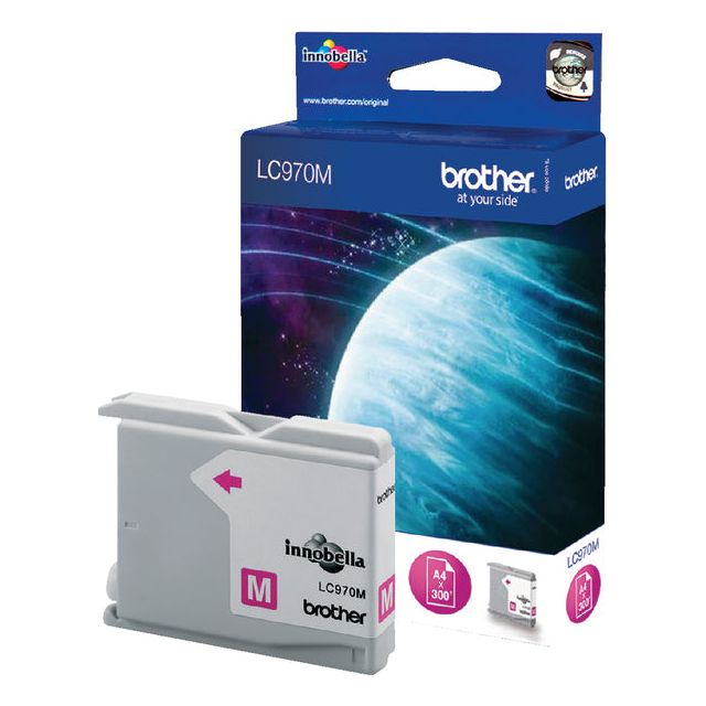 Bruder - Inkcartridge, 300 Seiten, OEM LC -970m, Magenta