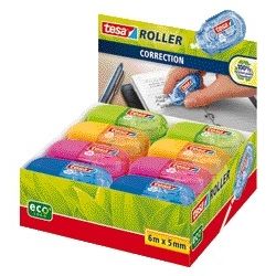Tesa - Correctione ® ecoLogo® mini 5mmx6m boîte de 16 pièces assorties | 16 pièces