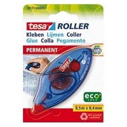 Tesa -  Lijmroller eco permanent wegwerp op blister