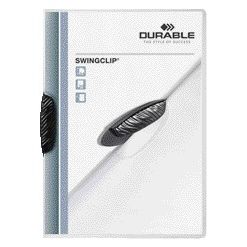 Durable -  Klemmap  swingclip 30v zw | 25 stuks