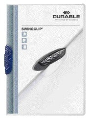 Langlebig - Klemmmappe Swingclip 30 Blatt blau