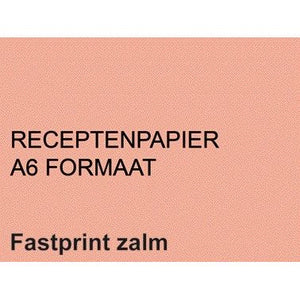 Fastprint - Rezeptpapier A6 80gr Lachs 2000 Blatt