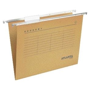 Djois -  Hangmap  Economy recycled foolscap V-bodem bruin 25 stuks